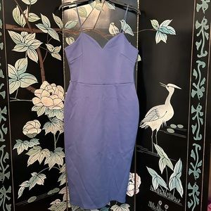 ASOS Elegant Blue Midi Dress